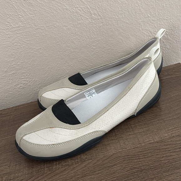 Women's Lands' End Terrain Ballet Rubber Sole Slip On Shoes 9 Field Khaki - Picture 4 of 12